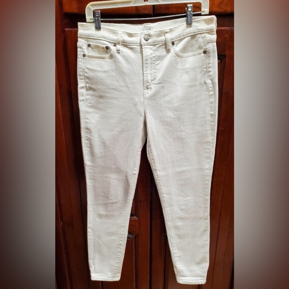 J Crew sz. 29 white stretch 5 pocket skinny Jean